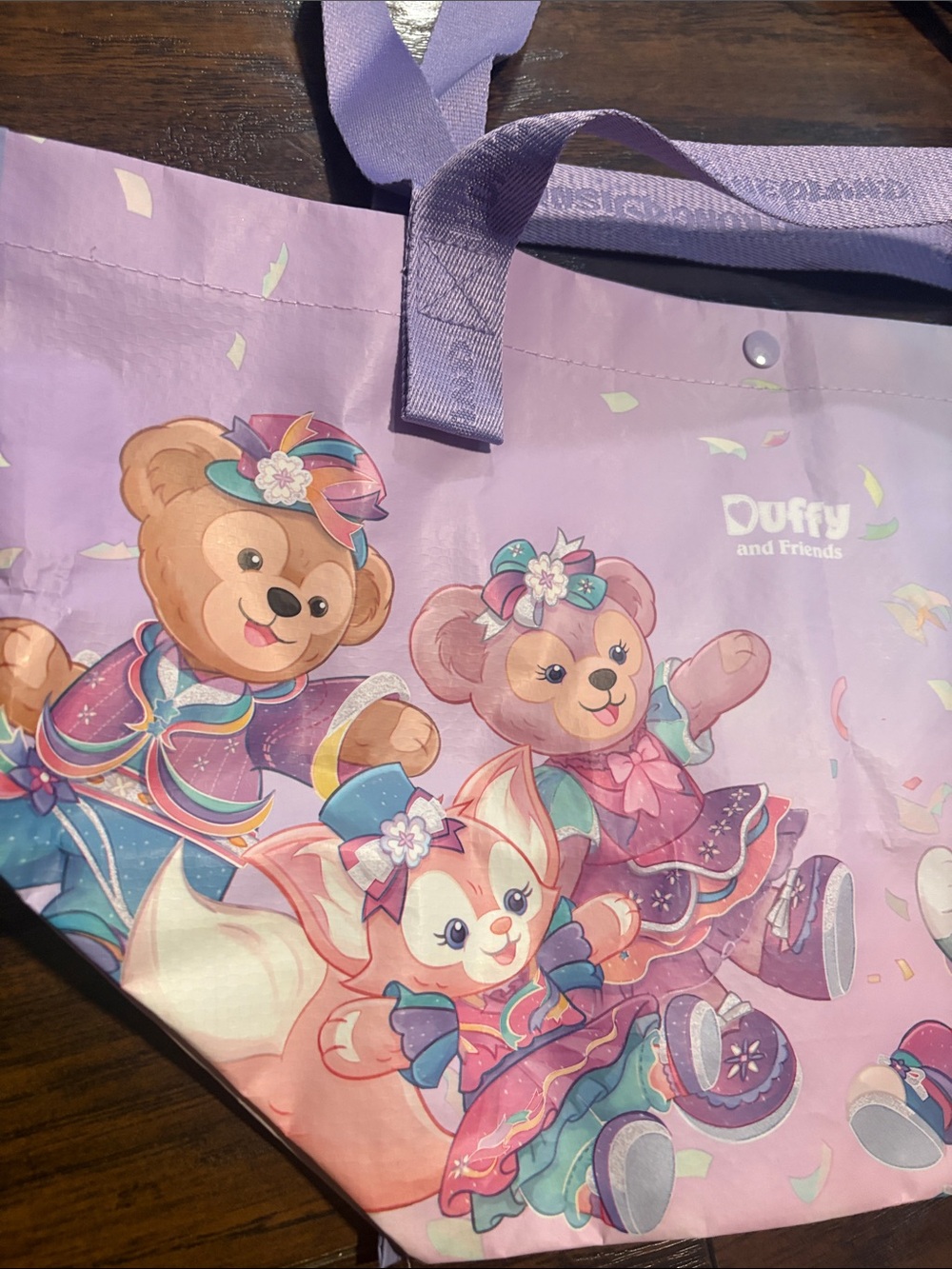 Disneyland Hong Kong Exclusive 20th An Duffy & Friends Reusable Shopping Bag-NEW - Picture 7 of 8